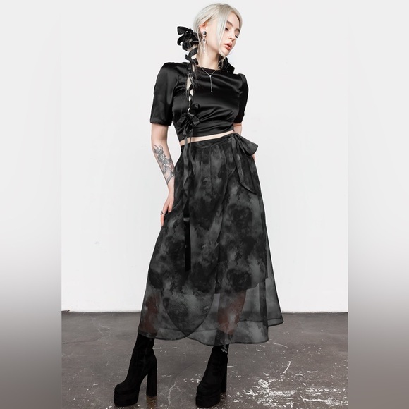 Disturbia Dresses & Skirts - Disturbia Tempest Tie Waist Midaxi Skirt US 10 / UK 14